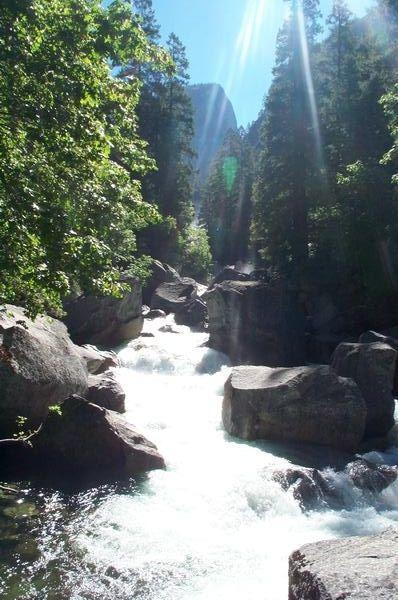 Rushing Yosemite River
