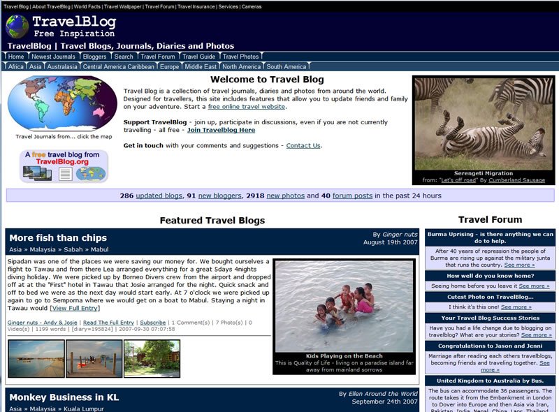 Travel Blog 2007