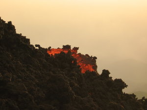 big lump of moving lava