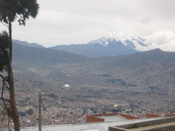 Quito with mountain