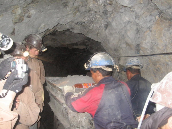 In the mine