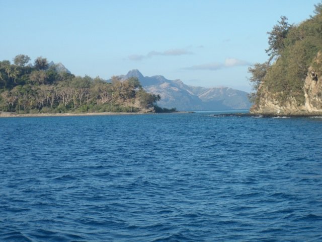 Waya Is behind Nanuya Balavu Island (on the right).
