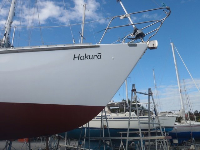 Hakura painted and with the name back on.