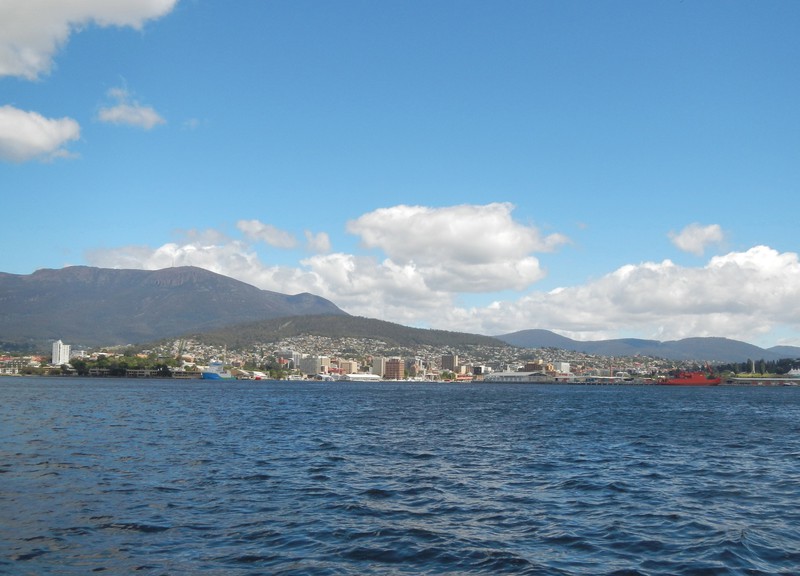Hobart from the River Derwent