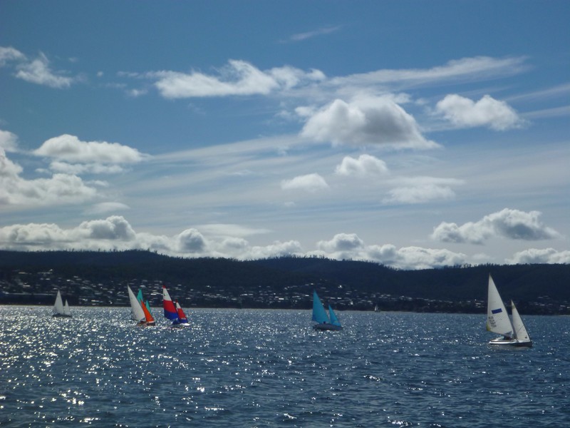 A busy Derwent River Easter Monday