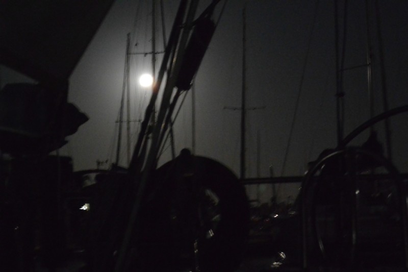 The moon in Newport
