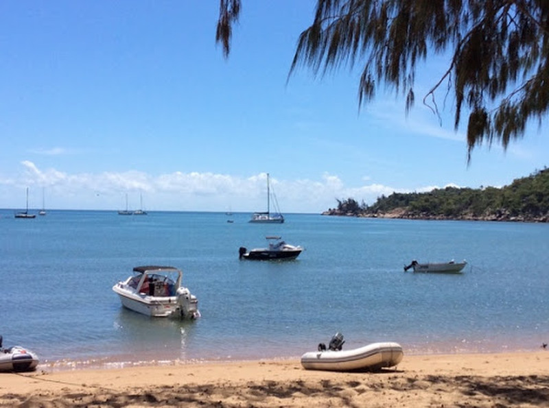 Dinghys in Horseshoe Bay on Magnetic Island