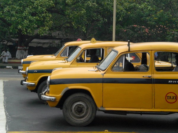 Taxis in Calcutta