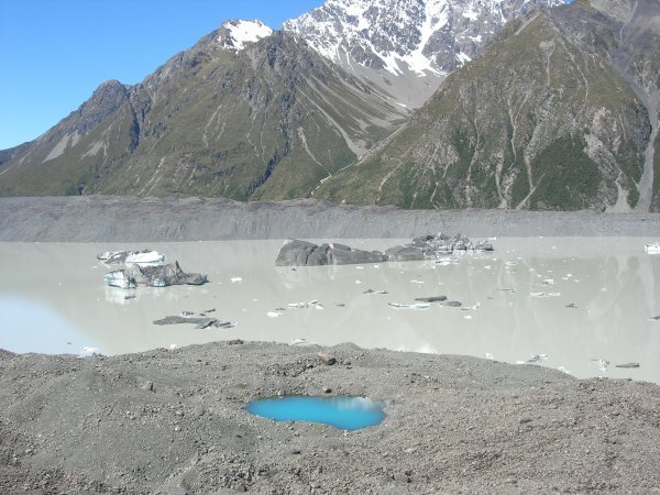 The remains of a glacier