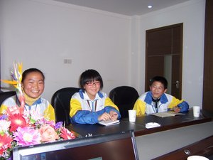 Our three students