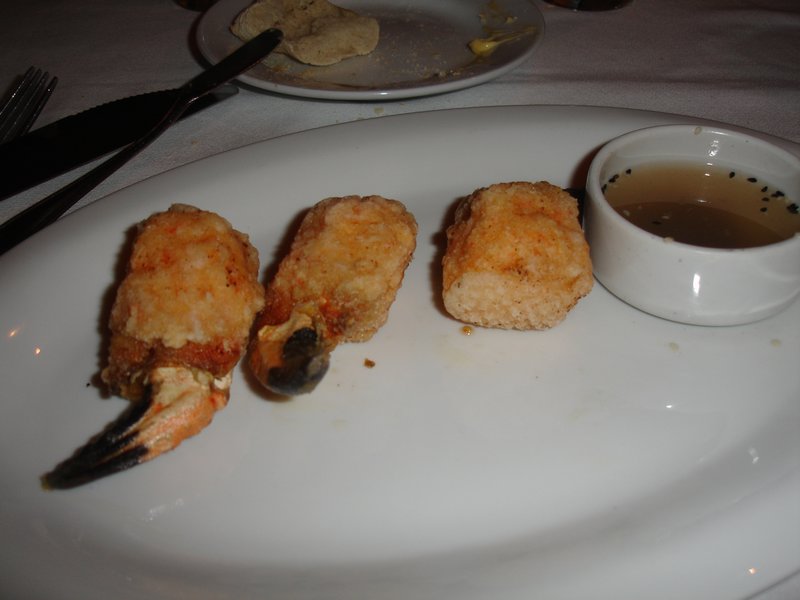 Shrimp stuffed crab claws