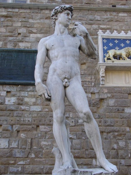 David, replica outside the Palazzo Vecchio