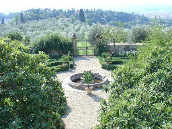 A view of the estate's gardens..