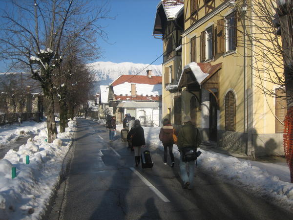 Arriving in Bled