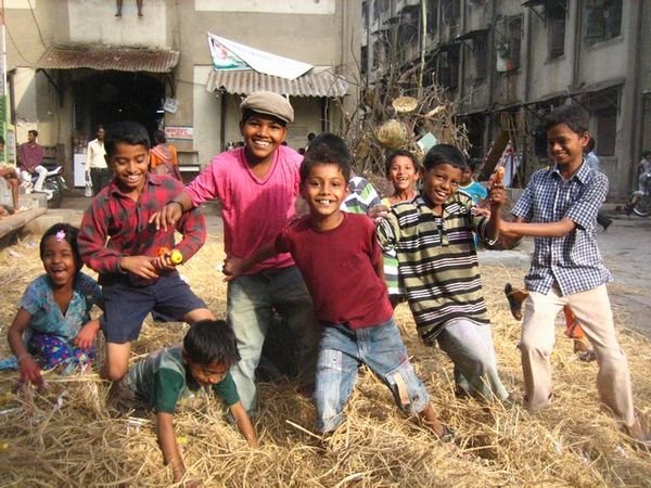 Slum kids in Mumbai