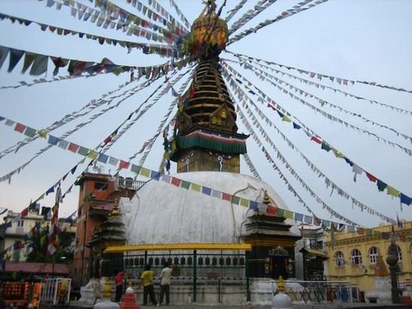 Stupa in the Tibetan area of Kathmandu