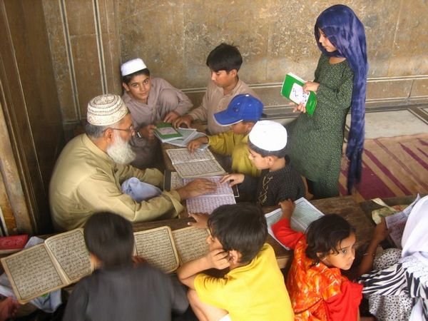 School in a Mosque in Lahore