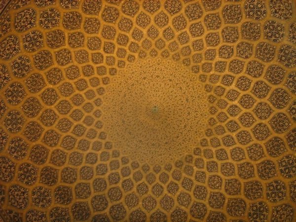 Ceiling inside the Jameh Mosque in Esfahan