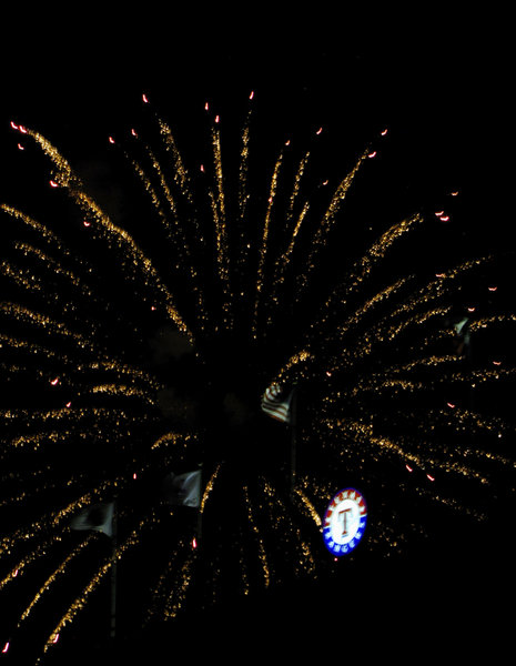 Fireworks at Ranger Stadium