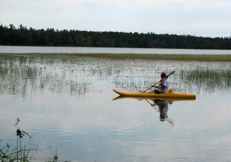 Kayaker on the Lake