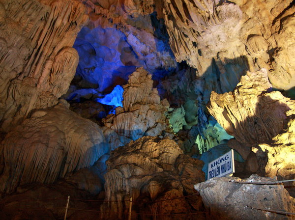 Inside some caves in HaLong Bay Area