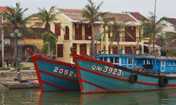 Boats in centre of Hoi An