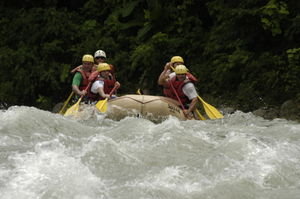 Top of the first large rapid