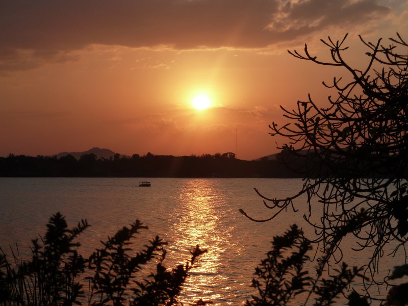 Sunset over Lake Tana