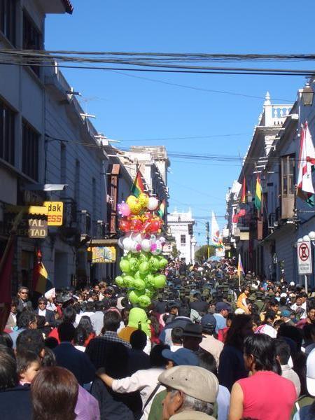 Festival filled streets
