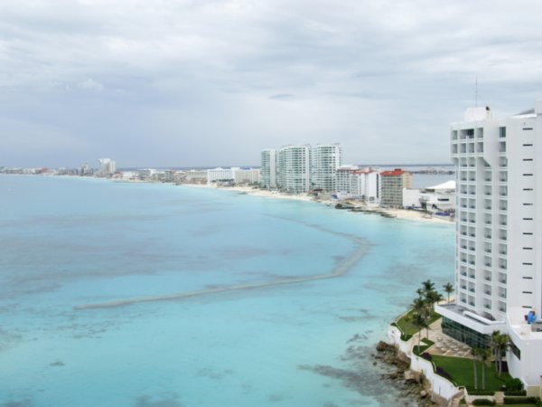 Cancun beachfront view