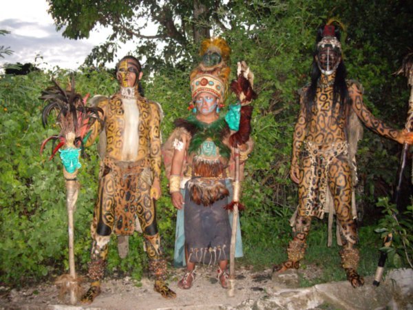 Xcaret Mayan warriors