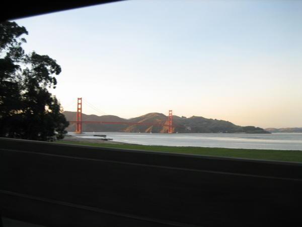 Driving to Golden Gate Bridge