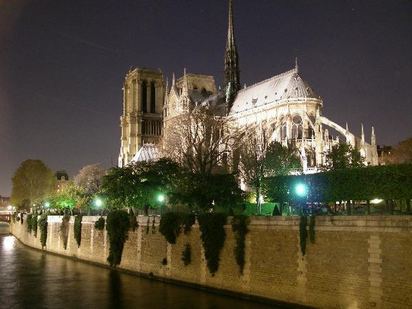 Notre-Dame de Paris by night