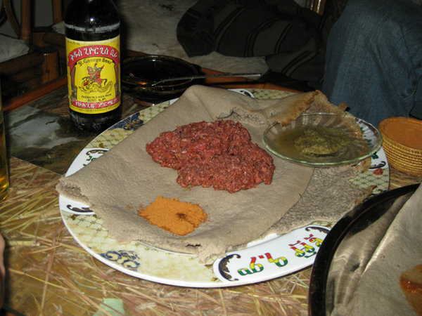 Ethiopian Delicacy, Kitfo....... aka Raw Minced Beef