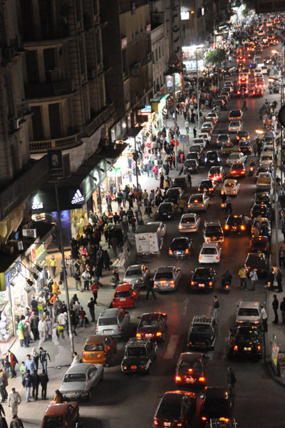 Late Night Chaos - Downtown Cairo