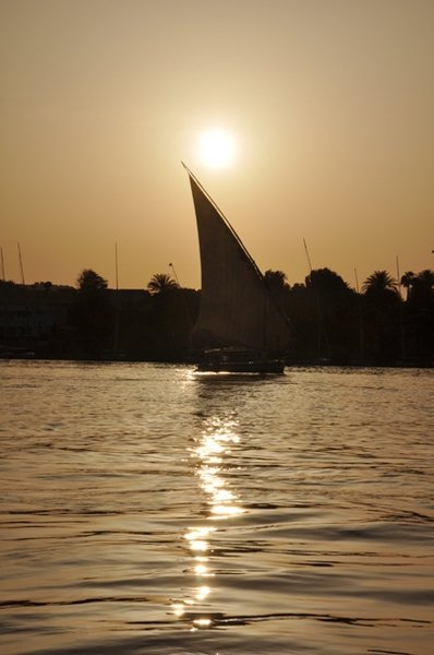 Felucca at Sunset - Aswan