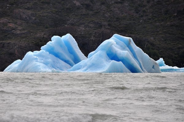Icebergs on Largo Grey - Torres del Paine National Park