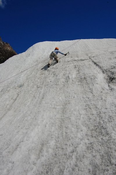 Sarah Ice Climbing - Los Glaciares National Park