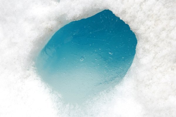 Blue Hole in the Ice - Los Glaciares National Park
