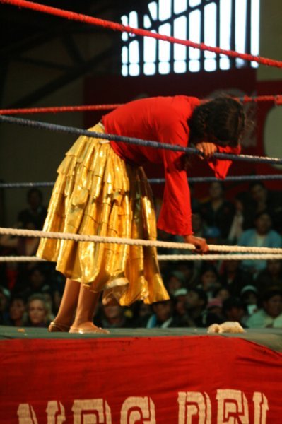 Lady wrestler