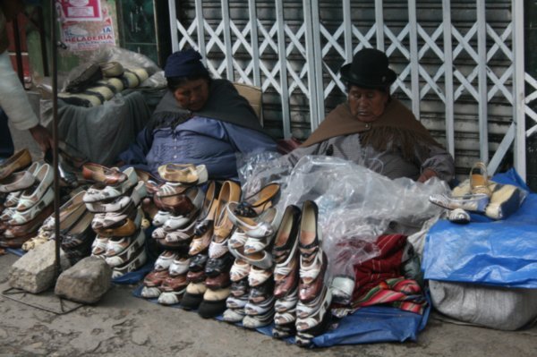 Shoe sellers, La Paz