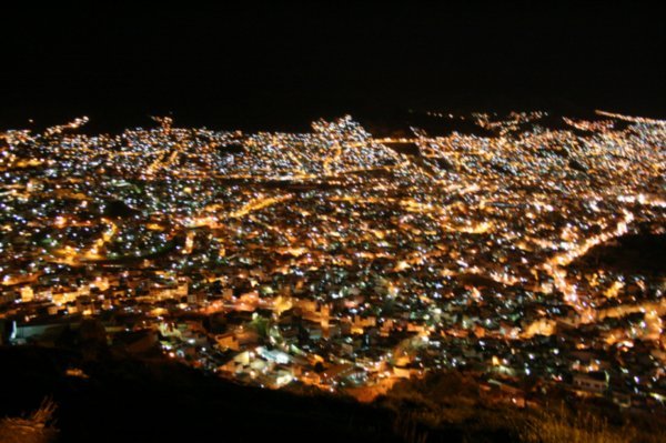 La Paz at night
