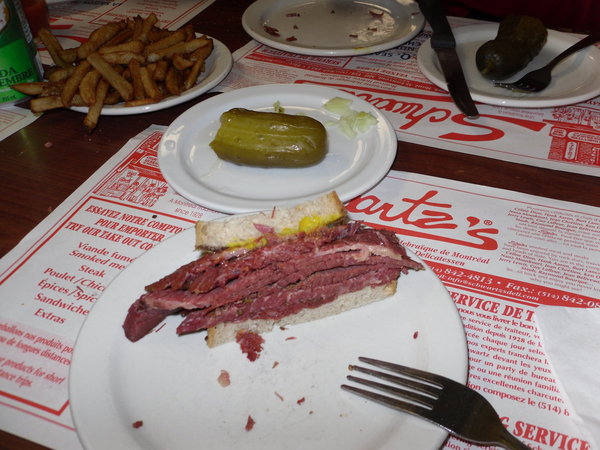 Montreal Smoked Meat at Schwartz's