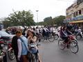 Crowded streets of Hanoi