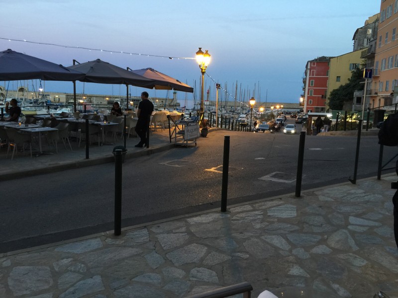 Le  port vu de chez Hugette à Bastia
