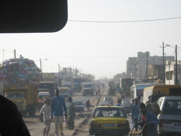 a Dakar street scene