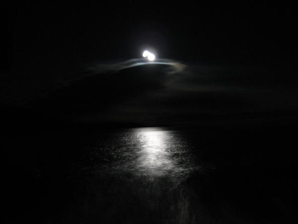 Full moon over Lake Baikal 2
