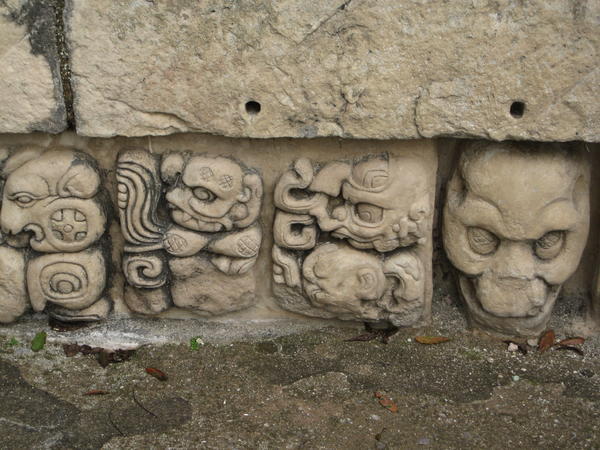 More skull carvings