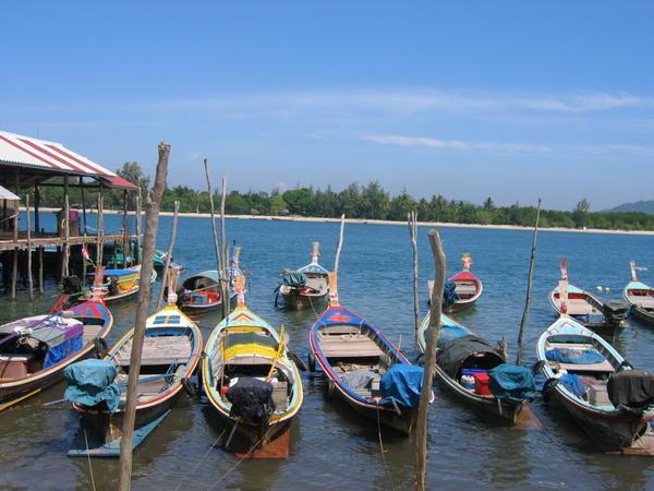 Longboats at Ko Lanta pier