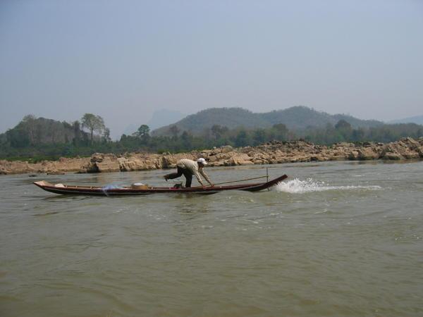 Local fisherman on the Mekong
